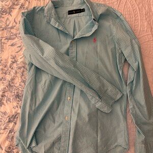 Ralph Lauren Men's Blue Checkered Shirt